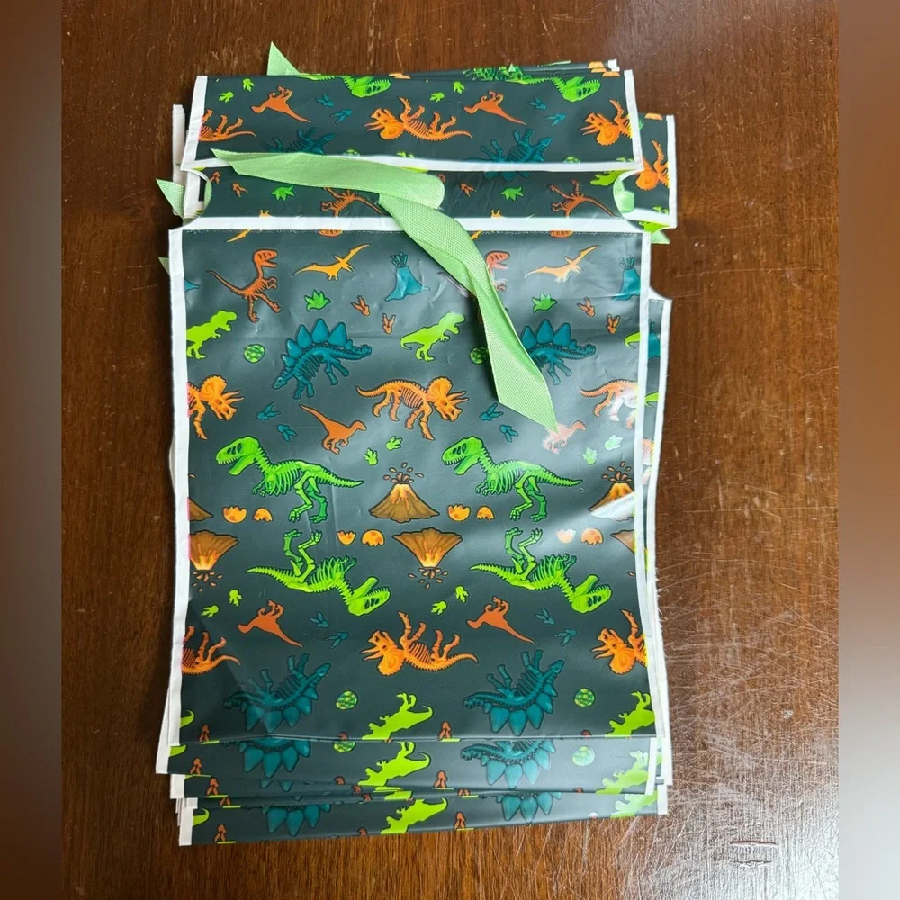 Dinosaur Print Kids Drawstring Gift Bags - 29
